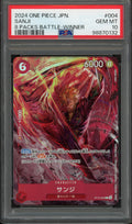 PSA 10 Sanji Japanese Promos 8 Packs Battle-Winner ST10-004